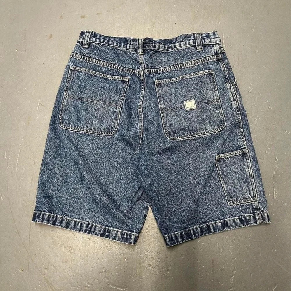 Vintage Y2K Unionbay baggy wide leg long carpenter denim jean shorts jorts
